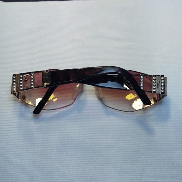 CAZAL Crystal Eyeglass FRAMES ONLY Gold/Brown Made in Germany MOD 917 61/13 135 - Picture 2 of 8